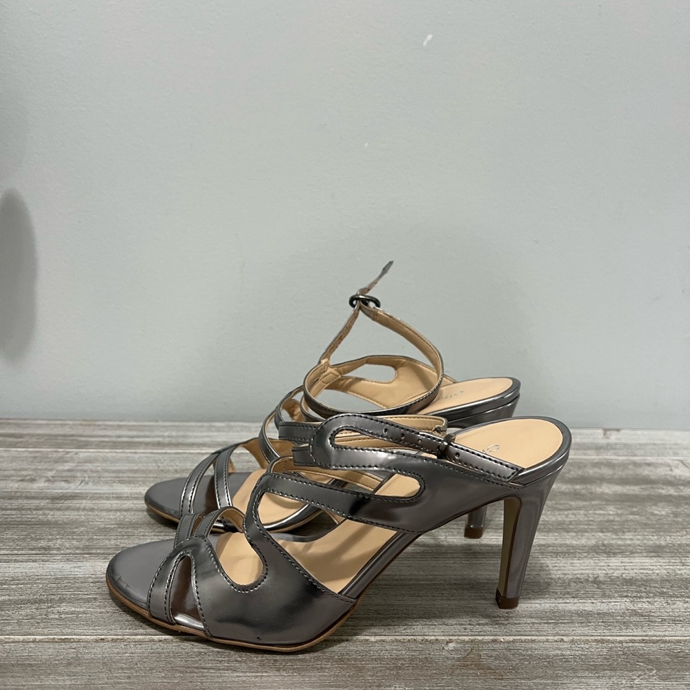 Chic Metallic Strappy Heels